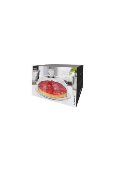 Excellent Houseware Bol de sticlă pentru prăjituri, rotund, cu cupolă, Ø 30 x...