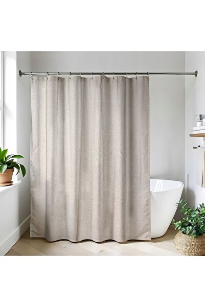 NO BRAND Perdea de duș 180x200 cm gri Ivy protectoare universală lată