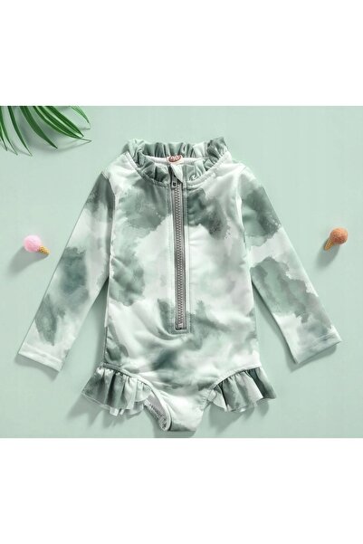 NO BRAND COSTUM DE BAIE PENTRU FETE, SALOPETĂ TIE DYE CU PROTECȚIE UV UPF50+ ...