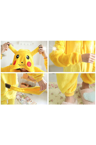 NO BRAND PIKACHU Pijama salopetă Kigurumi Costum de carnaval XL