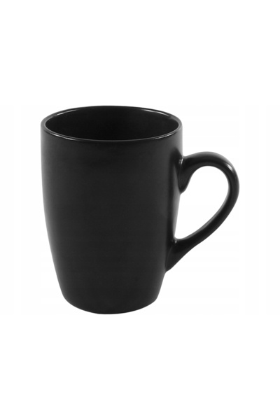 MPLCO KUBKI x6 CĂNI NEGRE 300ml PENTRU CAFEA CEAI Negru