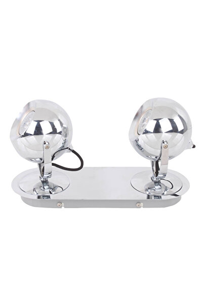Italux Lampă aplicată de perete și tavan James LED cromată 2x50W GU10 reglabilă