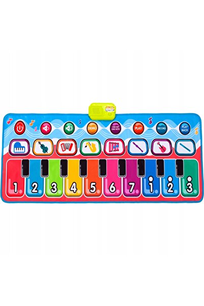 MalPlay Covoraș muzical 130x48 cm pentru dans, pian, discuri, pentru copii, p...