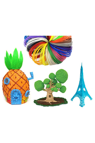 verk group Rezerve filament PLA pentru stilou 3D, 20 x 20 m, 400 metri, pache...