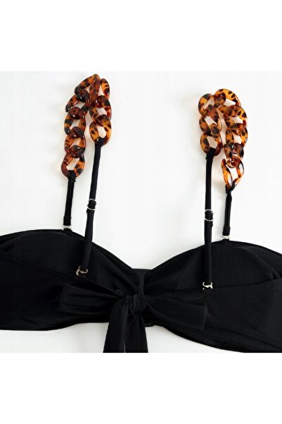 NO BRAND SET BIKINI DIN 3 PIESE CU FUSTĂ FLUTURI ELEGANȚĂ ȘI STIL PENTRU PLAJĂ L