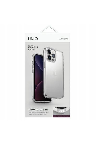 uniq Husă pentru iPhone 15 Pro Max LifePro Xtreme Transparentă