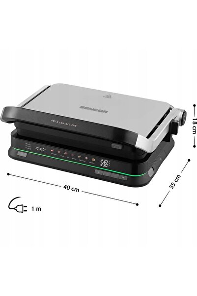 Sencor GRILL ELECTRIC EXTENSIBIL CU CONTACT 2100W 40x35 CM INTELIGENT