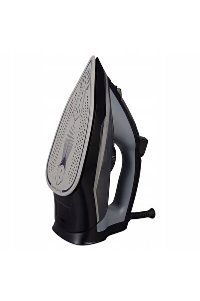 Kamille Fier de călcat 2800W negru, talpă ceramică, abur pentru presare, abur...