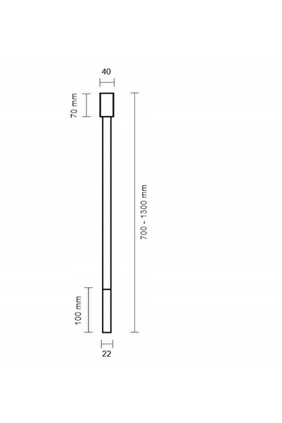 Shilo Spot de tavan negru Dohar ALHA 100 cm 1xG9 2.5W IP20