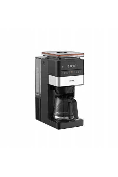 Krups Grind&BrewXL KM8428 Cafetieră cu turnare manuală și râșniță de oțel înc...