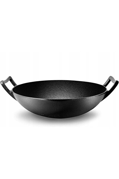 NO BRAND Tigaie Wok de 36CM, Mare, Compatibilă cu Plita cu Inducție și Sursă ...