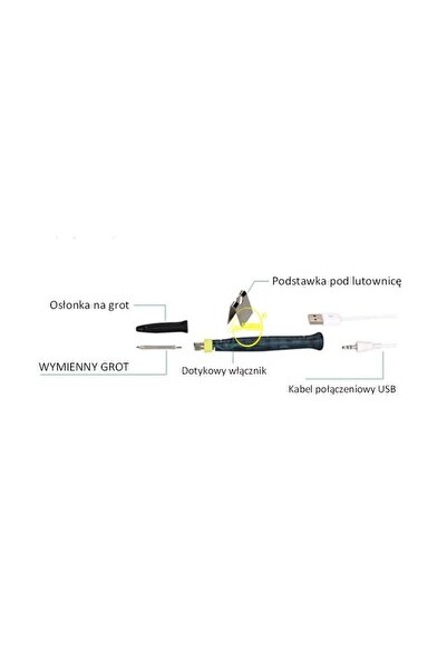 NO BRAND Fier de lipit portabil USB 8W 5V cu rezistență mini, vârf SMD, pentr...