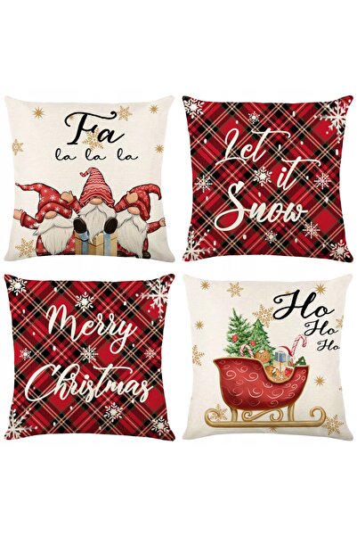 NO BRAND FAȚĂ DE PERNĂ 45x45 DECORATIVĂ DE SĂRBĂTORI, PERNĂ DECORATIVĂ DE SĂR...