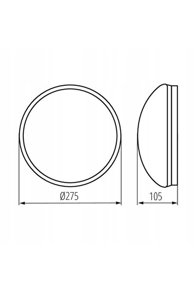 KANLUX Plafonieră albă rotundă 28 cm pentru baie cu senzor IP44