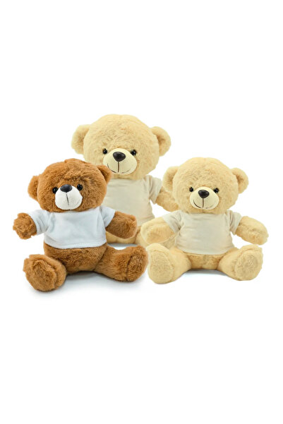 Generic CUSTOMIZED TEDDY BEAR WITH PRINTABLE WHITE T-SHIRT – GIFT OR PROMOTIO...