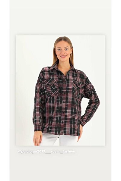 Polologin Butik Γυναικείο πουκάμισο ξυλοκόπτη με διπλές τσέπες και καπάκι - Μ...