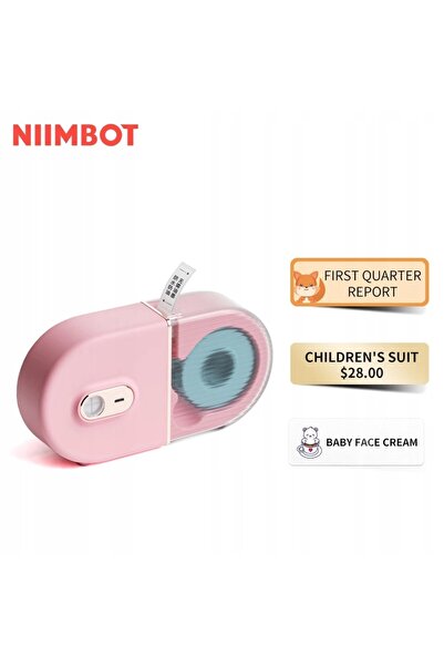 B16 BUTIK Imprimantă termică NIIMBOT B16, autocolante, Bluetooth + 2 role GRA...