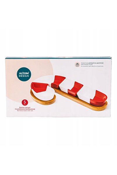 ALTOM DESIGN Set de boluri pe placă, Cadou cu prăjituri cu zahăr, Moș Crăciun