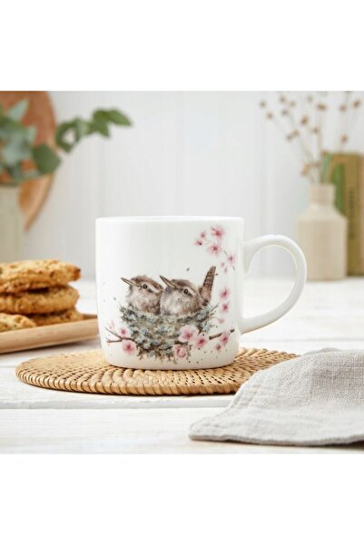 NO BRAND Cană Royal Worcester Wrendale Designs 310ml cu păsări, cadou, albă