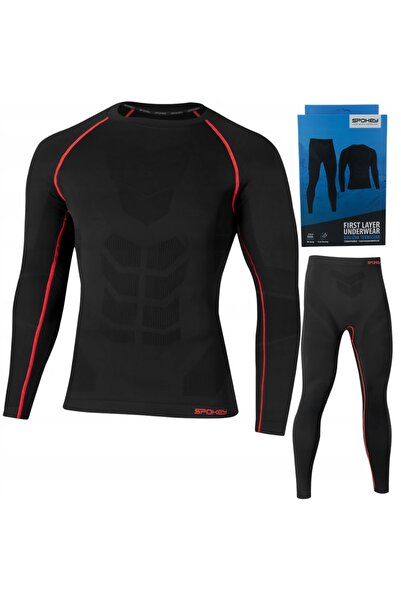 Spokey Set lenjerie termică bărbați iarnă XL/XXL + Cagulă