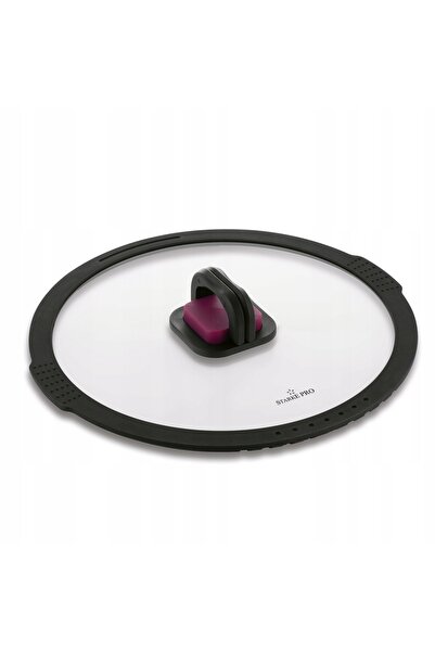 Starke Pro Capac din silicon pentru oale și tigăi, cu funcție de scurgere, 28cm