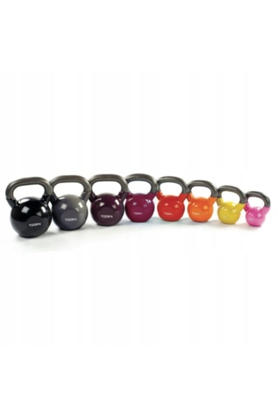 TOORX Kettlebell pentru exerciții de fitness, bilă cu greutate tip halteră, c...