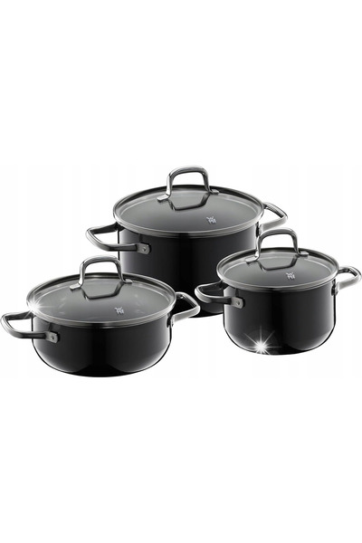 Gerlach SET OALE 3 BUC. OȚEL 2/3/5 L NEGRU PRIME CU 3 CAPACURI