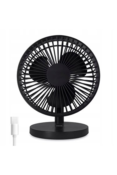 ADE Ventilator de masă reîncărcabil USB, mediu 18 x 22 cm antracit