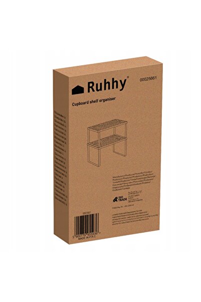 Ruhhy Raft organizator vertical din bambus pentru condimente, pentru blatul d...
