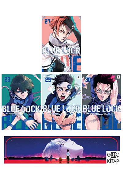 Komik Şeyler Blue Lock 27-28-29-30. Ciltler Manga Seti - Genç Kitap Ayraç Hed...