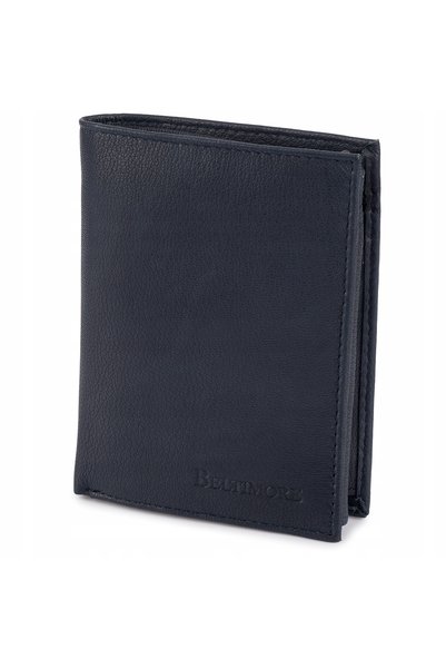 Beltimore Portofel bărbătesc din piele naturală, clasic, mare, vertical, alba...