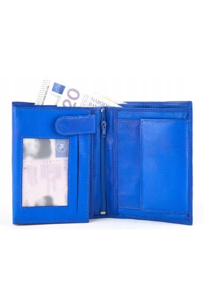 Bag Street Portofel bărbătesc din piele, vertical, clasic, cu capacitate mare