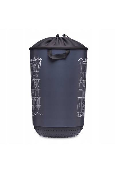 NO BRAND Coș de rufe pentru baie, textil, 40l, coș pentru haine murdare