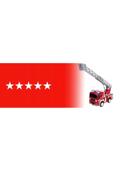 Norimpex Mașinuță de pompieri pentru copii, cu lumini și sunete, jucărie pent...