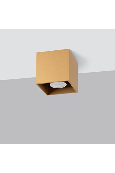 Sollux Lighting Spot de tavan pătrat auriu QUAD GU10 10W 10 cm