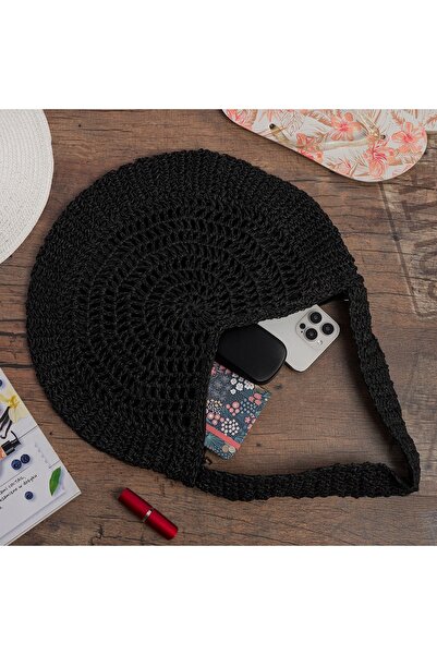 NO BRAND Geantă de vară pentru femei, stil BOHO, din dantelă uni, tip crossbody