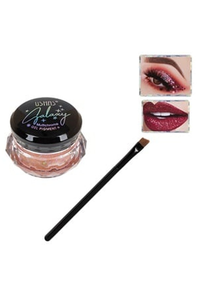 OEM Creamy Texture Glitter Rose Gold with Makeup Brush - 7.2g