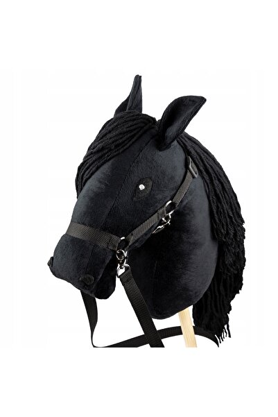 Skippi Set - Cal de jucărie negru și Obstacol de sărituri 135 cm