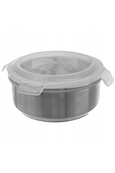 Orion RECIPIENT PENTRU ALIMENTE DIN OȚEL, ROTUND, BOL ETANȘ, LUNCHBOX DE 1,2 L