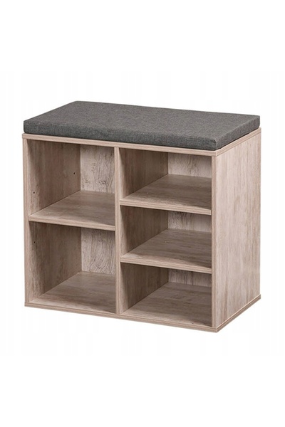 Kesper Pantofar tip raft din placă MDF cu șezut capitonat h48x52x30cm