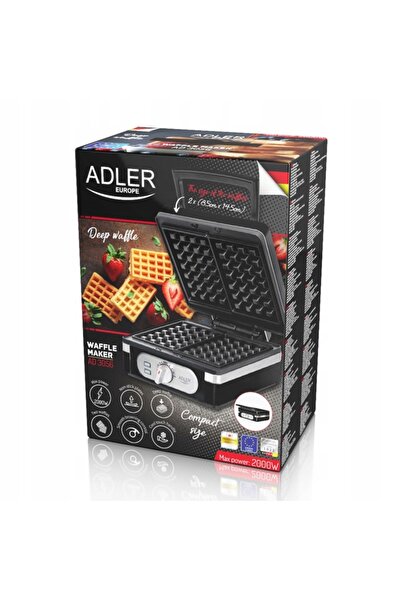 NO BRAND GOFROWNICA 2000W PENTRU 2 GOFRE MARI CONTROL AL TEMPERATURII PUTERE ...