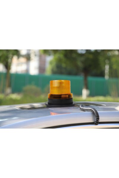 Carcommerce Bec de avertizare intermitent, cu magnet, +12V 24V