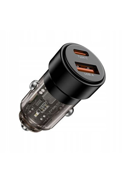 Tech-Protect CC03 ÎNCĂRCĂTOR AUTO CU 2 PORTURI PD75W NEGRU