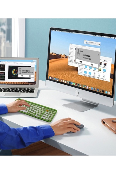 Pan i Pani Gadżet Tastatură Bluetooth fără fir de dimensiuni complete pentru ...