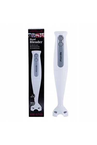 Kamille BLENDER BLANDER DE MÂNĂ Tocător Alb Puternic KM-6743 400W