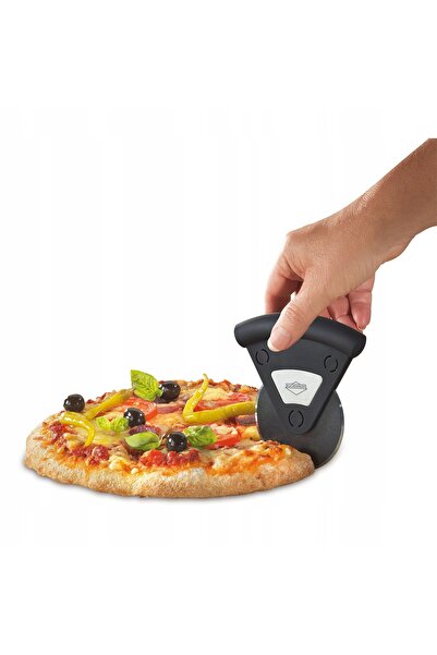Kuchenprofi Cuțit de pizza negru, diametru 7,5 cm