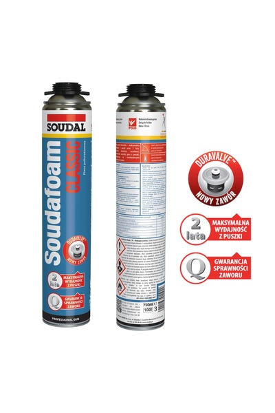Soudal PIANKA PISTOLETOWA CLASSIC 750ML - PIA PI 750SU