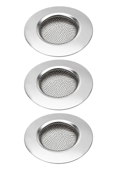 Mithra Life 3 Pieces Small Size Stainless Steel Sink Strainer 7.5 cm Mit1373