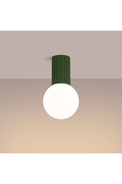 Sollux Lighting Spot de tavan HALO verde IP44 1xG9 8W sticlă-aluminiu