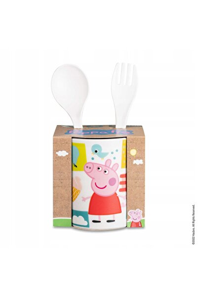 Koziol Set cană + tacâmuri Peppa Pig